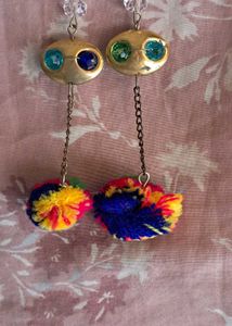 Pompom Earrings