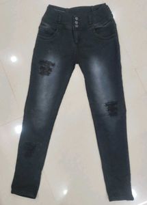 dusky black ripped Jeans