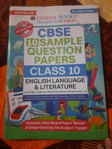 English Sample Paper , Class 10
