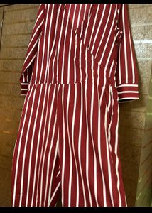Striped Wrap Dress