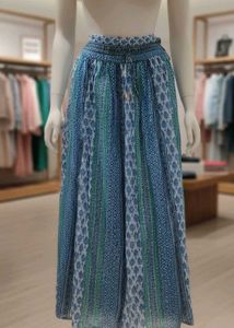 Boho Print Maxi Skirt
