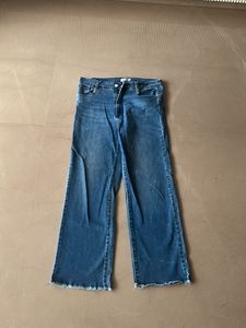 Wide Leg Cropped Jeans