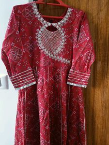 Bandhini Anarkali Kurta