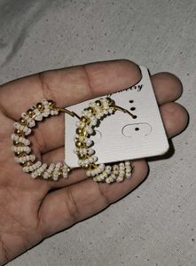 Beaded Hoop Earrings