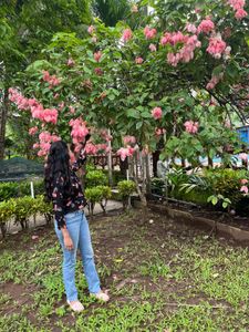 Latin Quarters Stylish Black Floral Casual Shirt
