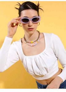 White Long Sleeve Top