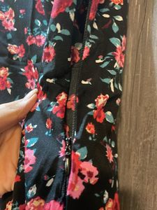 Floral Print Ruffle Mini Dress