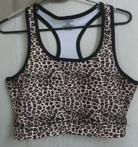Leopard Print Sports Bra