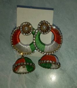 TRI COLOUR EARINGS