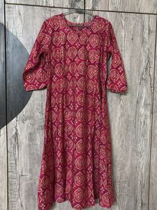 Elegant Pink Printed Kurta