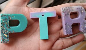 Resin Alphabet Keychains