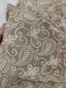Bright Skater Skirt Chikankari Embroidery