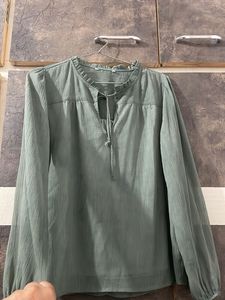 Elegant Olive Green Top