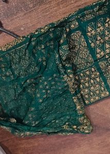Green Printed Dupatta