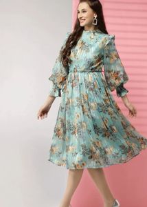 Floral Print Midi Dress
