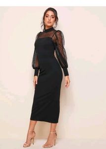 women Modern Stylish Puff Full Sleeve dress
