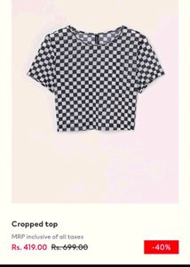 H&M Cropped Top