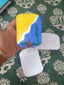 Hand-Painted Beach Coaster Bookmarks