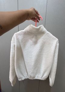 Cozy White Fleece Pullover
