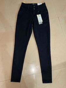25 Size ONLY Black High-Waisted Jeans