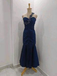 Elegant Navy Blue Gown
