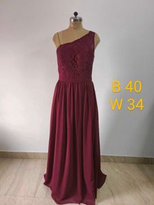 Burgundy Lace Gown
