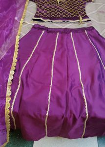 NEW Purple Lehnga Choli With Dupatta