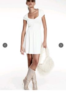 H&M White Mini Dress