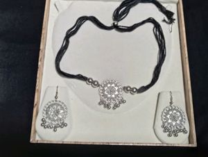 Oxidised Jewelry Set Handmade And Oxidise Earring
