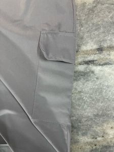 Grey Baggy Fit Cargo Pants