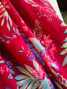 Red Floral Dress 👗