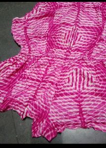 Pink Tie-Dye Mini Dress