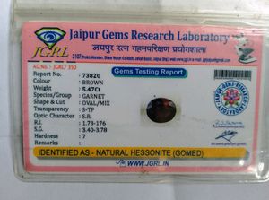 GOMED natural Hessonite precious stone ❤️❤️