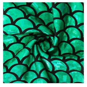 New Metallic Green Fish Scale Design Tube Top