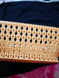 Orange Plastic Storage Basket