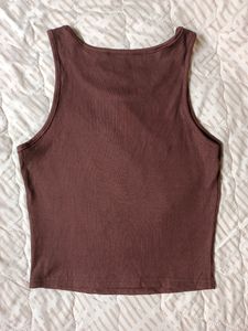 Coffee Brown Tank Top