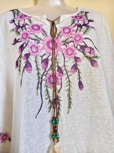 🎁Buy 2 Get 1 Free🎁Boho Floral Embroidered Top