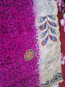 Elegant Floral Saree