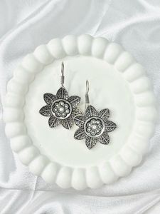 Pushpika Silver Replica Earrings