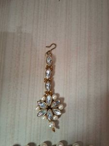 Elegant Pearl &amp; Stone Jewelry Set