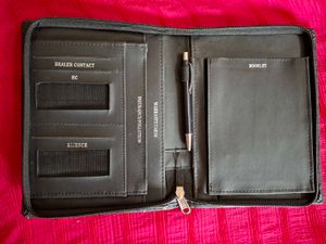 Pure Leather Black Wallet For Car