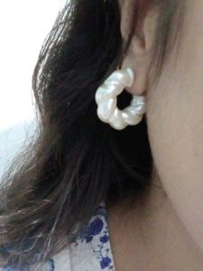 Pearl Hoop Earrings