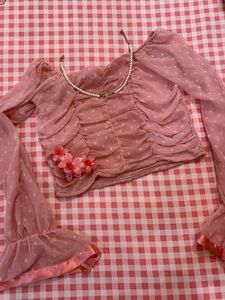 Fairycore Pink Top 🎀💕