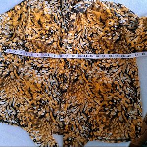 Imported Tiger Printed Top With Full Button Open