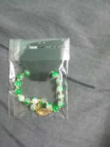 Green Beaded Bracelet