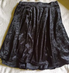 Mini Velvet Skirt.