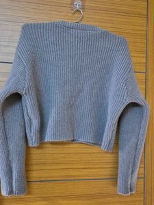 Grey Knit Cardigan