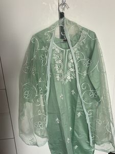 Light Green Embroidered Salwar Kameez