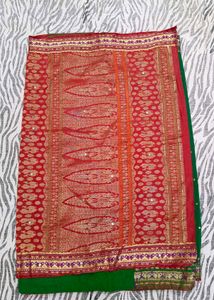 beautiful green colour saree