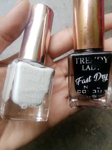 Black & White Nail Polish Duo